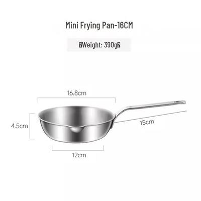 ZISIZ 3-Layer Steel Non-Stick Frying Pan