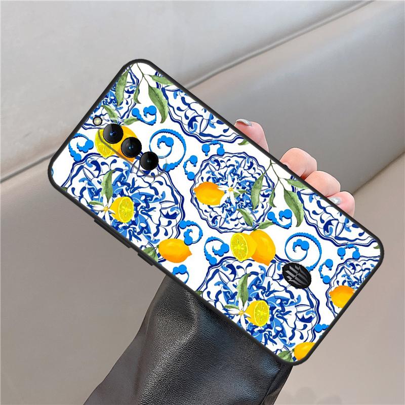 Mediterranean Lemon Case For ZTE Nubia Red Magic 8 9 10 Pro Plus 8S 9S Pro 6 7 6S 7S 5G 6R RedMagic 10 Air Cover