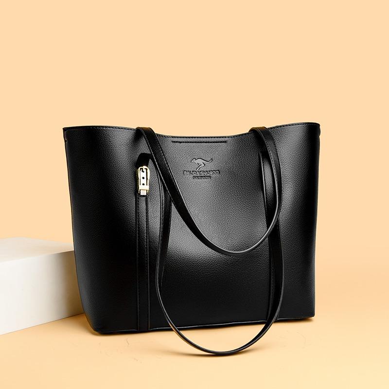 Bolsa Tote Moderna e Minimalista, Bolsa de Ombro de Grande Capacidade, Bolsa Tote Retrô, Bolsa de Mão Feminina, Bolsa de Ombro Casual para Compras