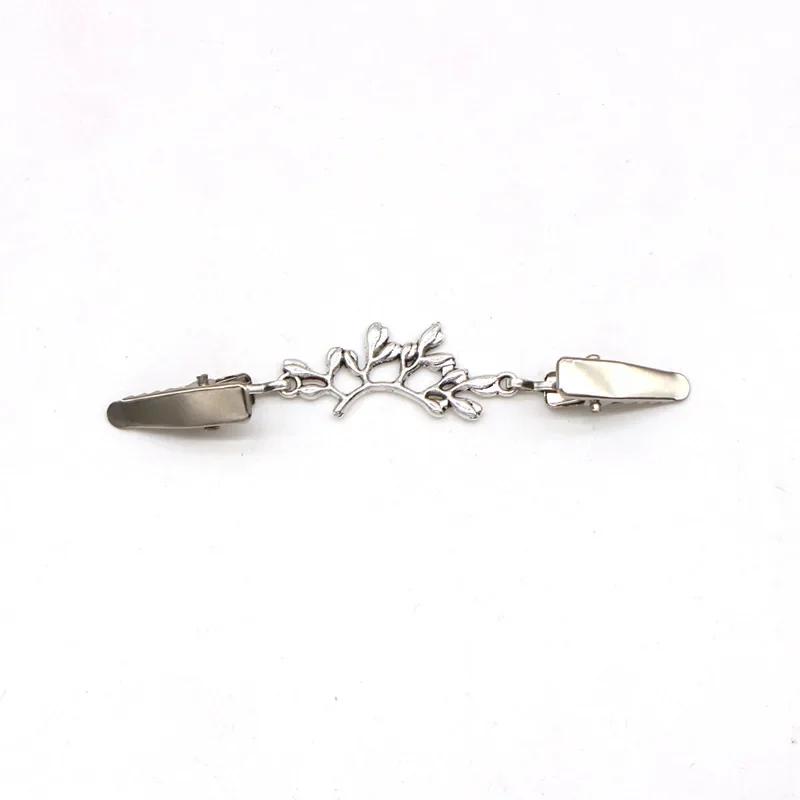 Cardigan Brooches Sweater Shawl Clips Pearl Spider Charm Brooch Pins Clip Collar Duck-mouth Jewelry Brooches DIY