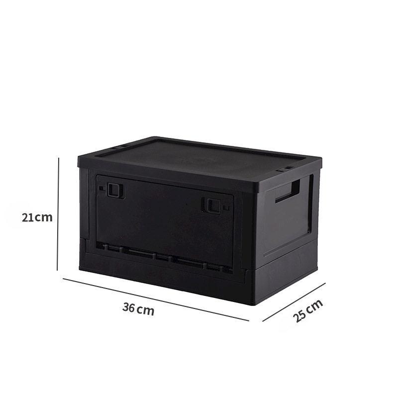 Black Outdoor Camping & Storage Folding Box - Industrial Style for Car Trunk