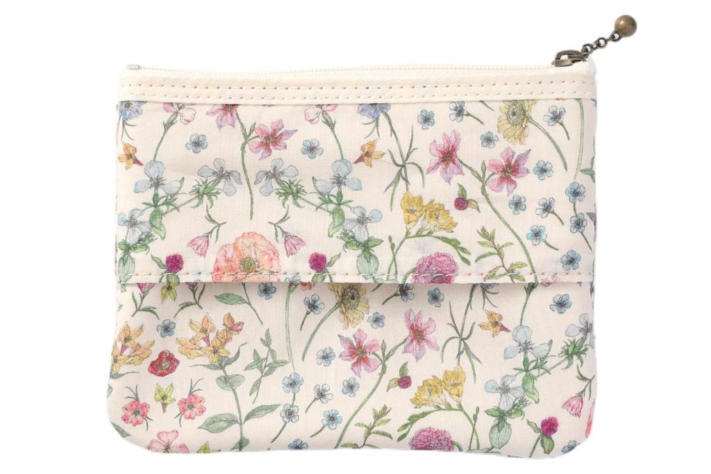 DDintex FLORET LONDON Tissue Pouch x 11cm 02, Archway, Ivory, 13.5 [Liberty Print]
