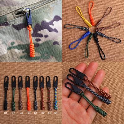 Detachable Zipper Pullers Outdoor Bag Zipper Pull Head Durable Wear-resistant Umbrella Rope Woven Zipper Replaceable Accessories