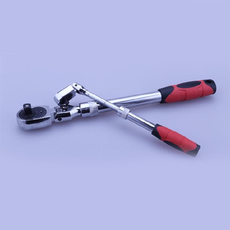 72-Tooth Extendable Flex-Head Ratchet Tool 1/4 3/8 &1/2-Inch Drives Wrench