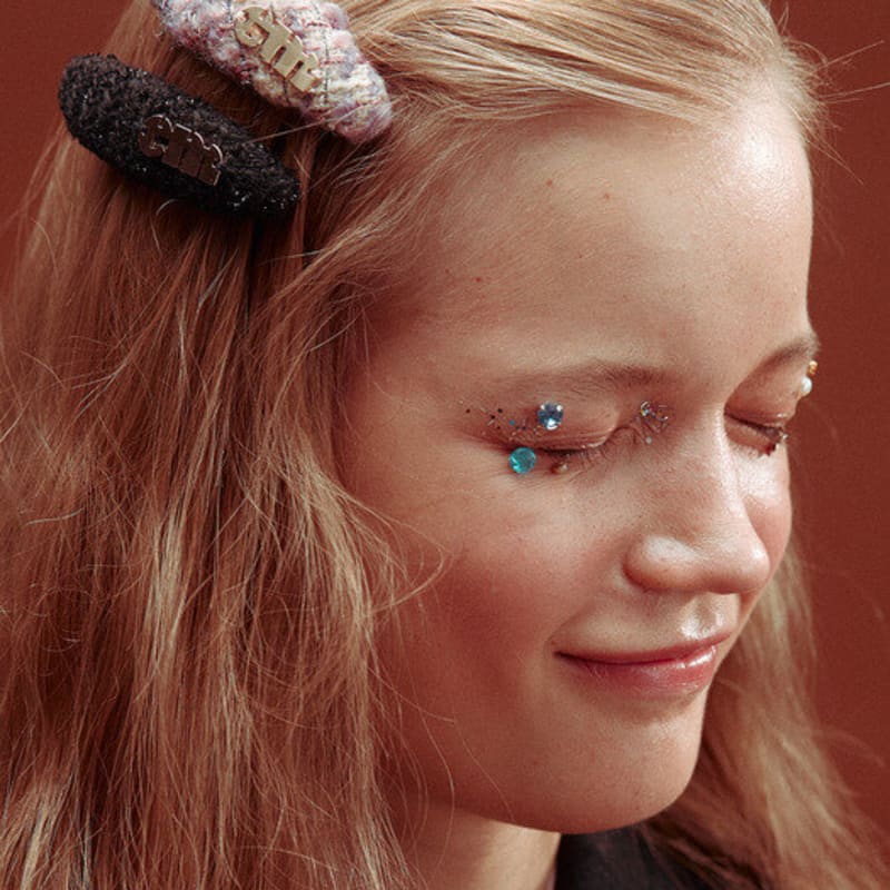 Elizabeth Moments Oval Mixed Tweed Hair Pin