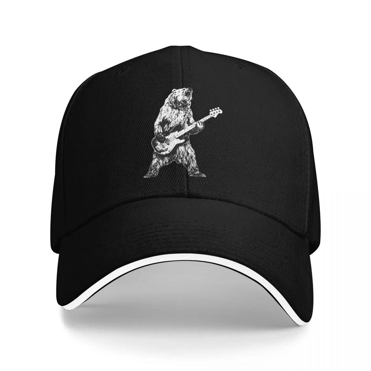 Unique Bear Guitar Trucker Hat Cap Unisex Baseball Cap Baseball Cap Unisex One Size