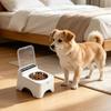 Cat Bowls Non-Slip Dustproof Feeding Station Cat Food Dish for Kitten Pet Indoor Outdoor Living Room Kitchen Home Daily