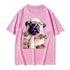 French Bulldog Funny Pibble Meme Tshirts Unisex Summer Tops Kawaii Cute Tee Shirt Women Y2k Tshirt Kawaii Printed Streetwear