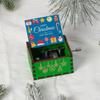 Wooden Hand-Cranked Christmas Music Box Ornament