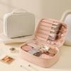 New Four Sided Handheld Makeup Bag Large Capacity Cosmetic Bag Women Travel Organizer Bags Toiletry Bag Skincare Organizer