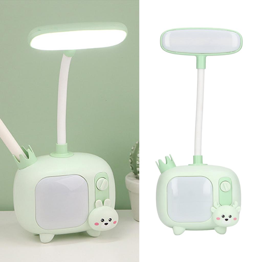 Kids Reading Light TV   Base Silicone Gooseneck USB   Soft LED Light Kids Desk Lamp for Students Study Work