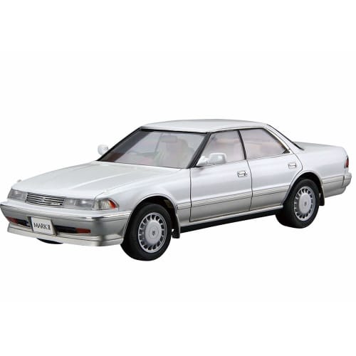 Aoshima Bunka Kyozai 1/24 Scale Model Car Series No. 63 Toyota GZ81 Mark II 2.0 Grande Twin Cam 24 1988 Plastic Model