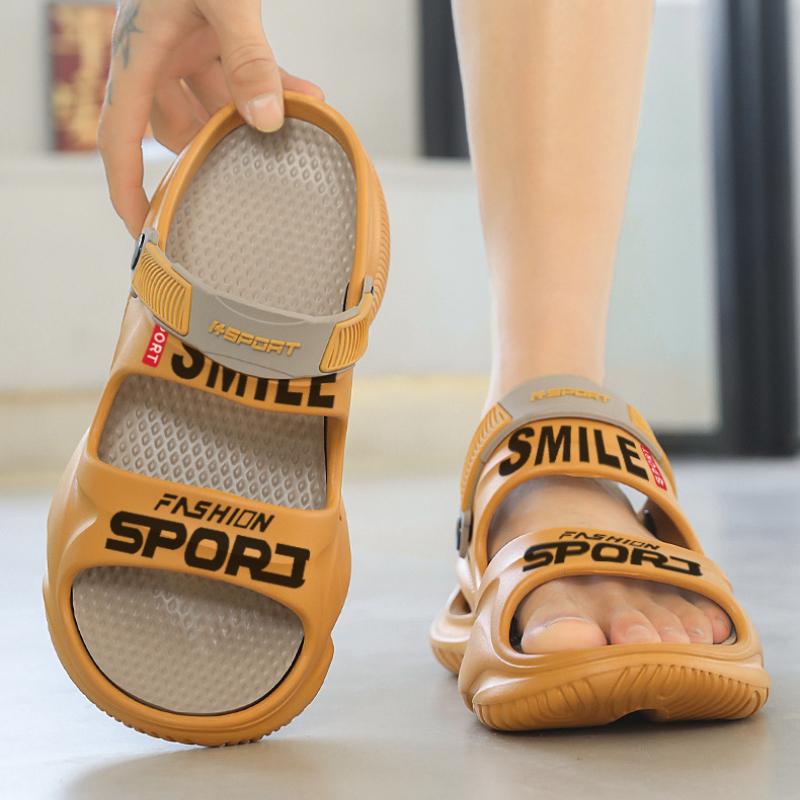 Original Men's Sandals Super Thick Soft Sole Open Toe Dual Use Sandals Slippers Summer Outdoor Beach Casual Sandal Shoes for Men