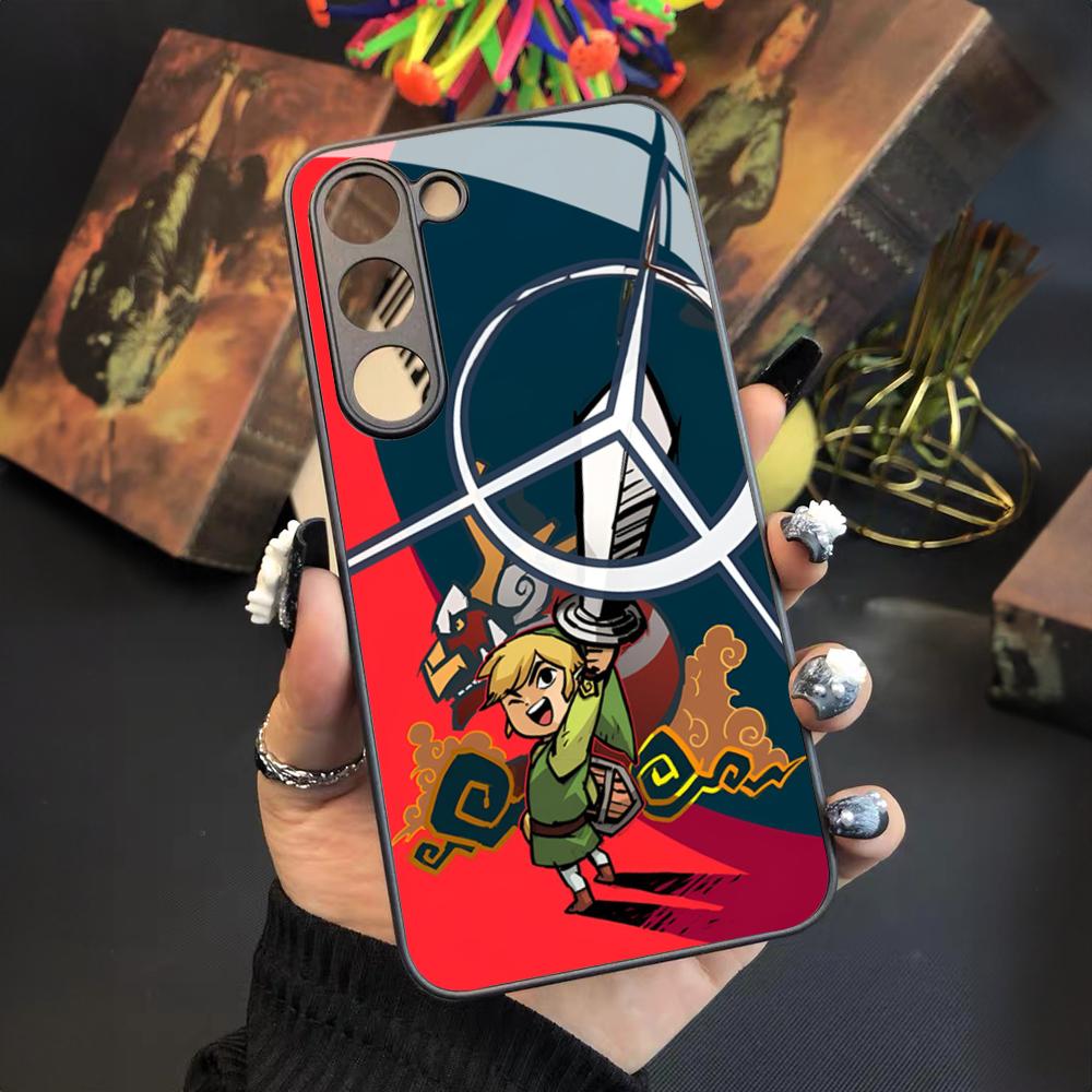 Cartoon Anime Game Z-Zelda Phone Case for Samsung Galaxy S24 S23 S22 S21 S20 A24 A34 A54 A53 Note20 M54 Fe Ultra Plus Glass