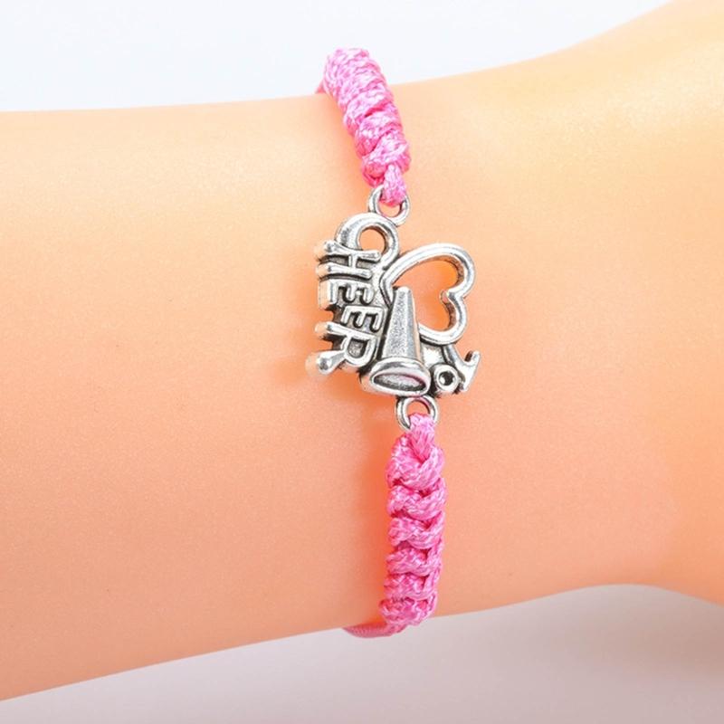 Girls Cheerleading Charm Bracelets for Girls Sports Lover Sports Enthusiasts Jewelry for Team Cheerleader Jewelry Women