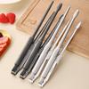 Zhi Shi Stainless Steel Hammered BBQ Food Tongs