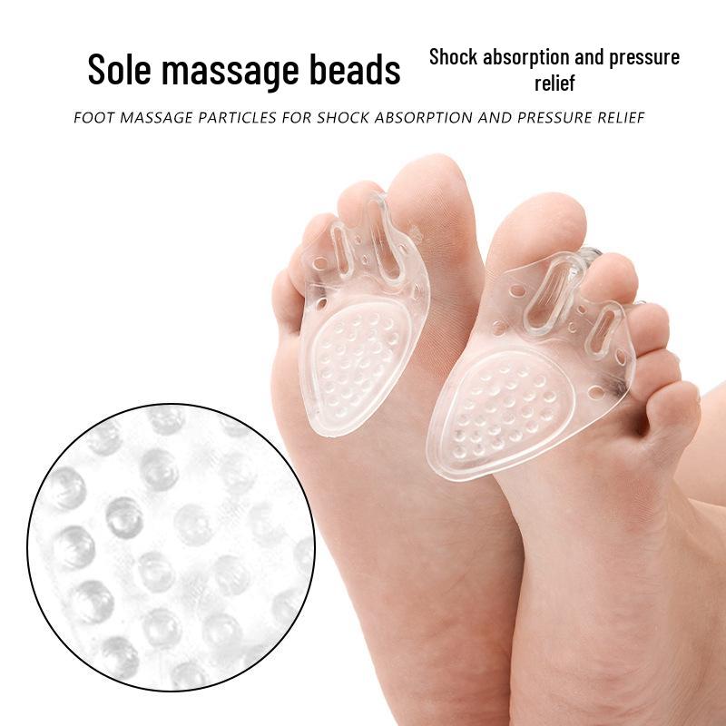 Three-Hole A-Shaped Bunion Toe Separator with Magnetic Shock Absorption Forefoot Pad