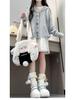 Women's Gray Knitted Hooded Cardigan - New Spring/Autumn Petite High-End Sweater Coat