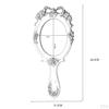 Mirror with Rose Embossing for Make-up, Oval Shape