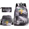 Lionel Messi · Peripheral Printed School Bag Three-Piece Pencil Case Shoulder Bag Backpack