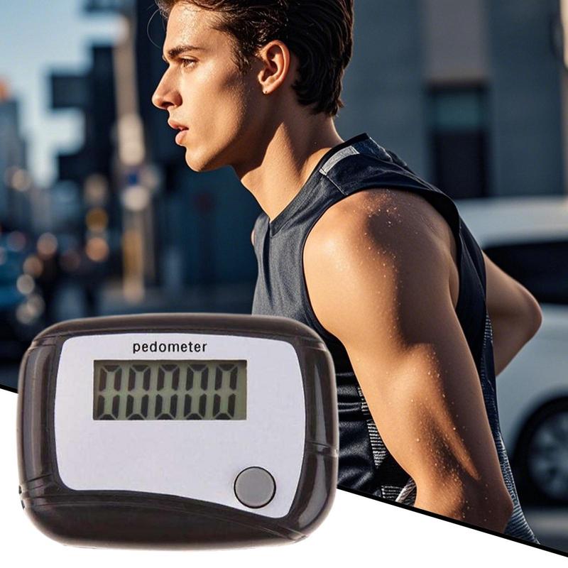 Pedometer For Walking Mile Counter For Walking Digital LCD Pedometer Daily Target Monitor For Sports Travel Adventures Swimming
