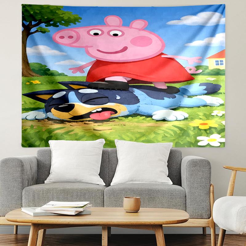Cartoon Animation Print Tapestry, Lightweight Wall Hanging, for Bedroom, Dorm, Living Room, Home Art Decor - Birthday Christmas Gift for Friends