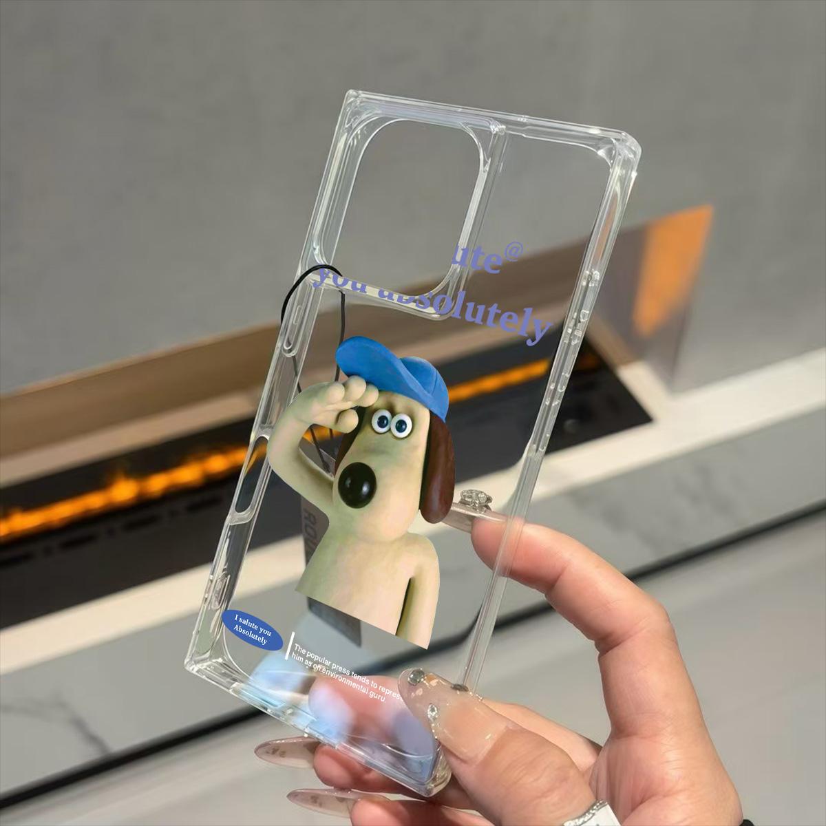 

Clear Square Back Tube Case Protection For iPhone 13 12 14 Pro Max 16 ProMax 15 Plus 11 Anti-Oxygen,English Little Lamb Pattern Casing iphone 11 ProMax