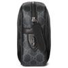 Gucci GG Emblem Brand Letter Pattern Zipper Closure Fabric Toiletry Bag Small Size Men's Black