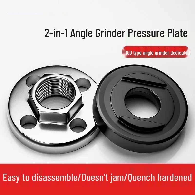 Universal Angle Grinder Accessory Kit: Pressure Plate, Nut, Screw, and Polishing Machine Cover