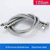 304 Stainless Steel Braided Flexible Hose for Kitchen Faucet - Hot/Cold Inlet Pipe