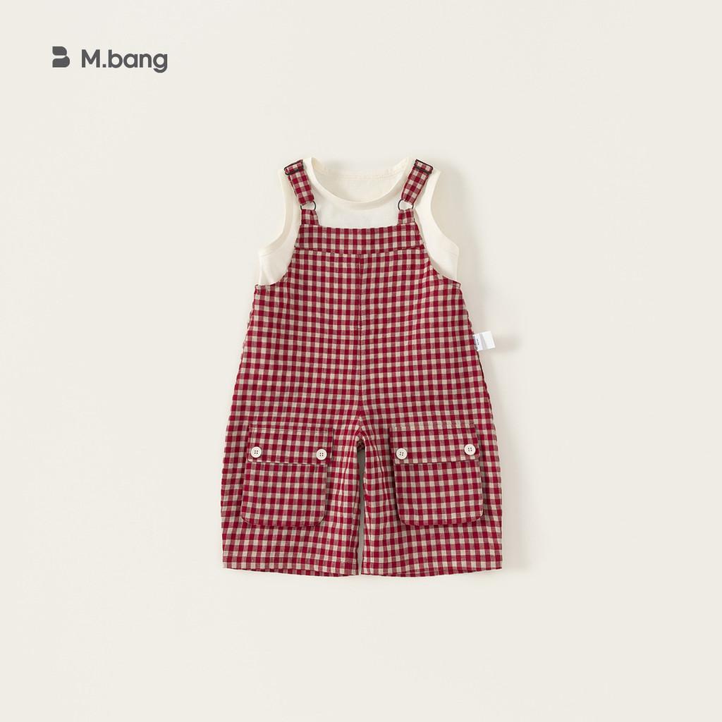 Girl Summer Clothing Set With Cotton Gingham Pattern For Ages 3 To 8