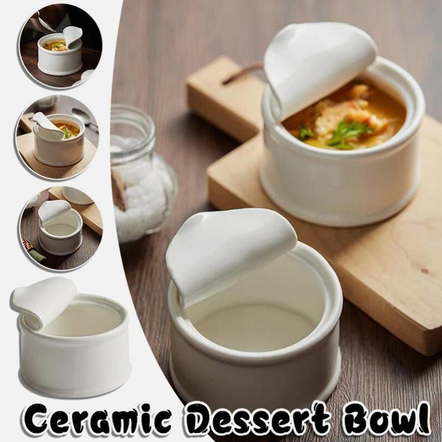 High-quality ceramic bowls, suitable for home use as dessert bowls and soup bowls, and for restaurant use as baby food stew pots and tableware.