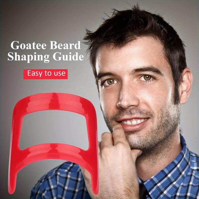 4 Pcs Men's Beard Combs Hair Trimmers Plastic Men Beard Shaping Styling Comb Beauty Tool for Hair Beard Trim Templates Ruler