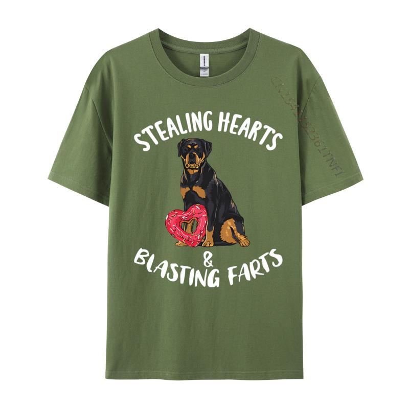 Stealing Hearts Blasting Farts Rottweiler Tshirt Tee Shirt Oversized Cotton Unisex Camisas Tops Harajuku