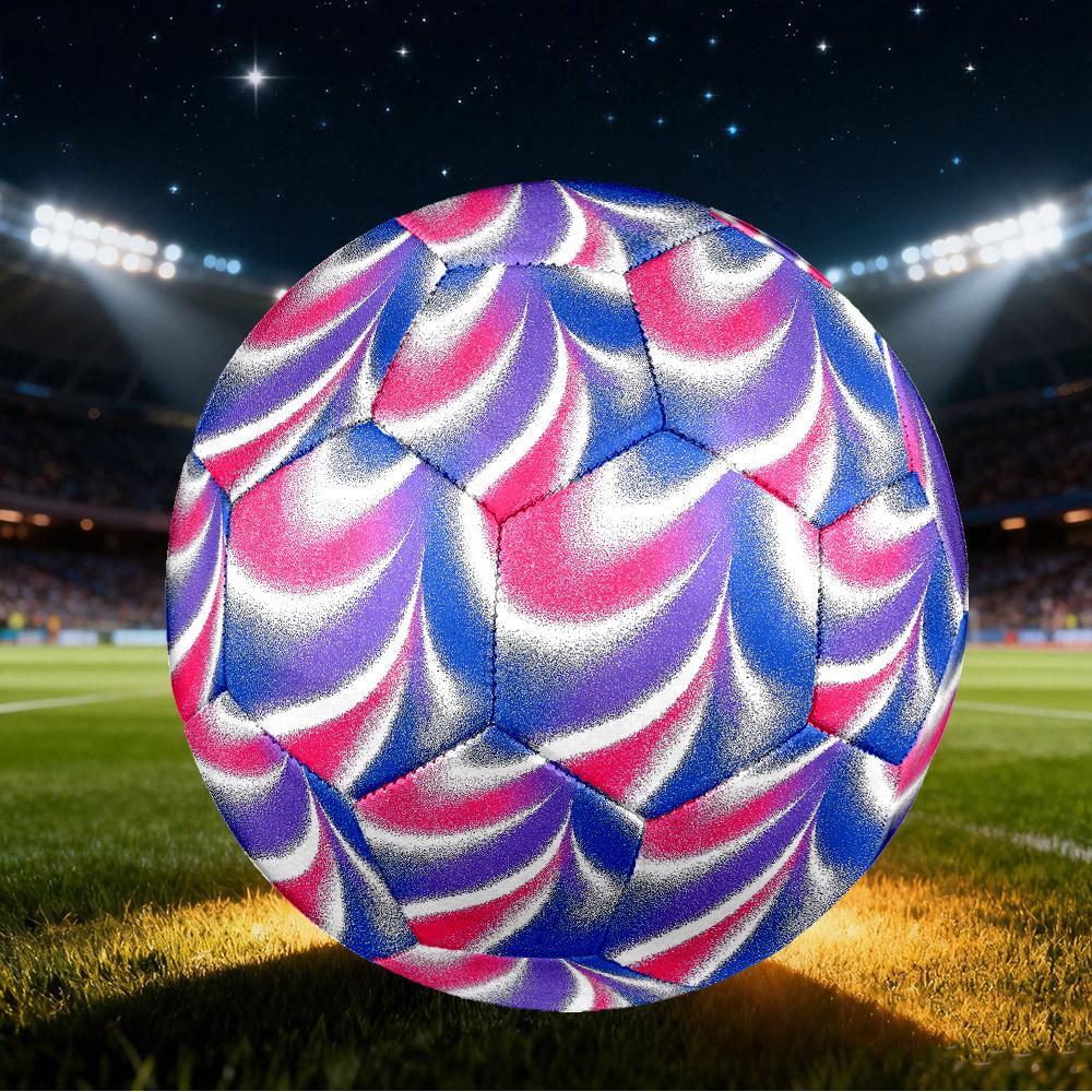 1pc Abstract Colors Size 5 Soccer Ball Professional Match Training Football Indoor &Outdoor Sports Ball Lightweight Durable c65134