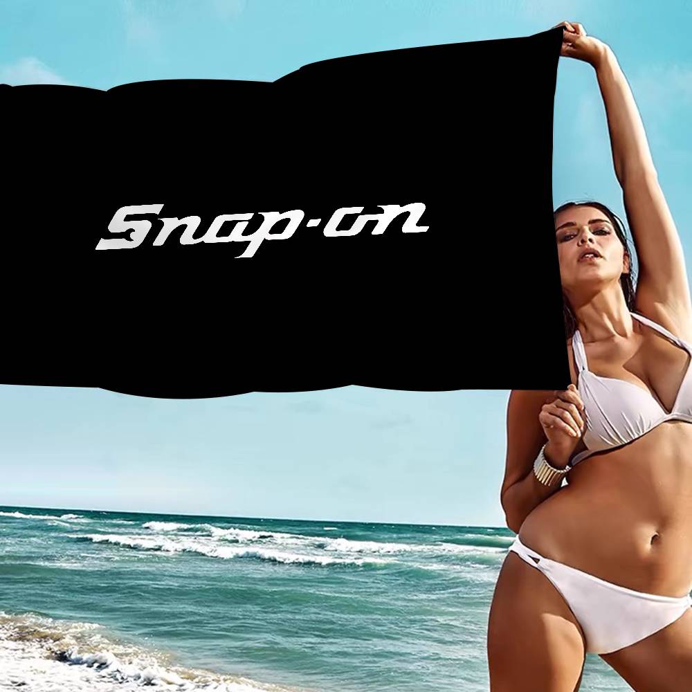 

S-Snap On Logo Beach Towel Colorful Bath Towels For Girl Microfiber Quick Dry Sand Free Beach Yoga Spa Gym Pool W30*H60(CM)