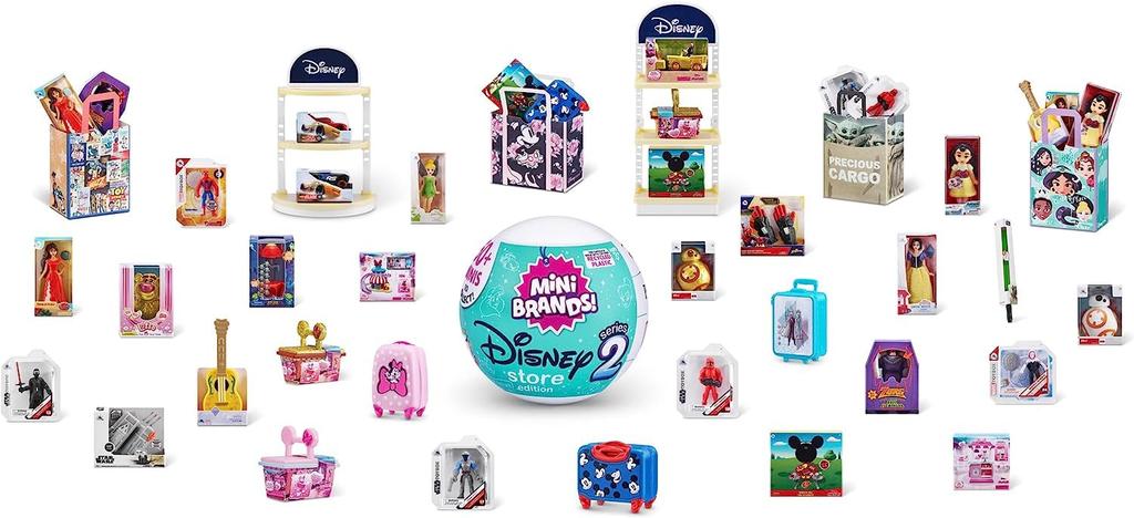 Zuru 5 Suprise Disney Mini Brand Series 2, 5 Miniature Disney Brands per Capsule, Over 60 Mini Brands, 2 Capsules [Parallel Import]
