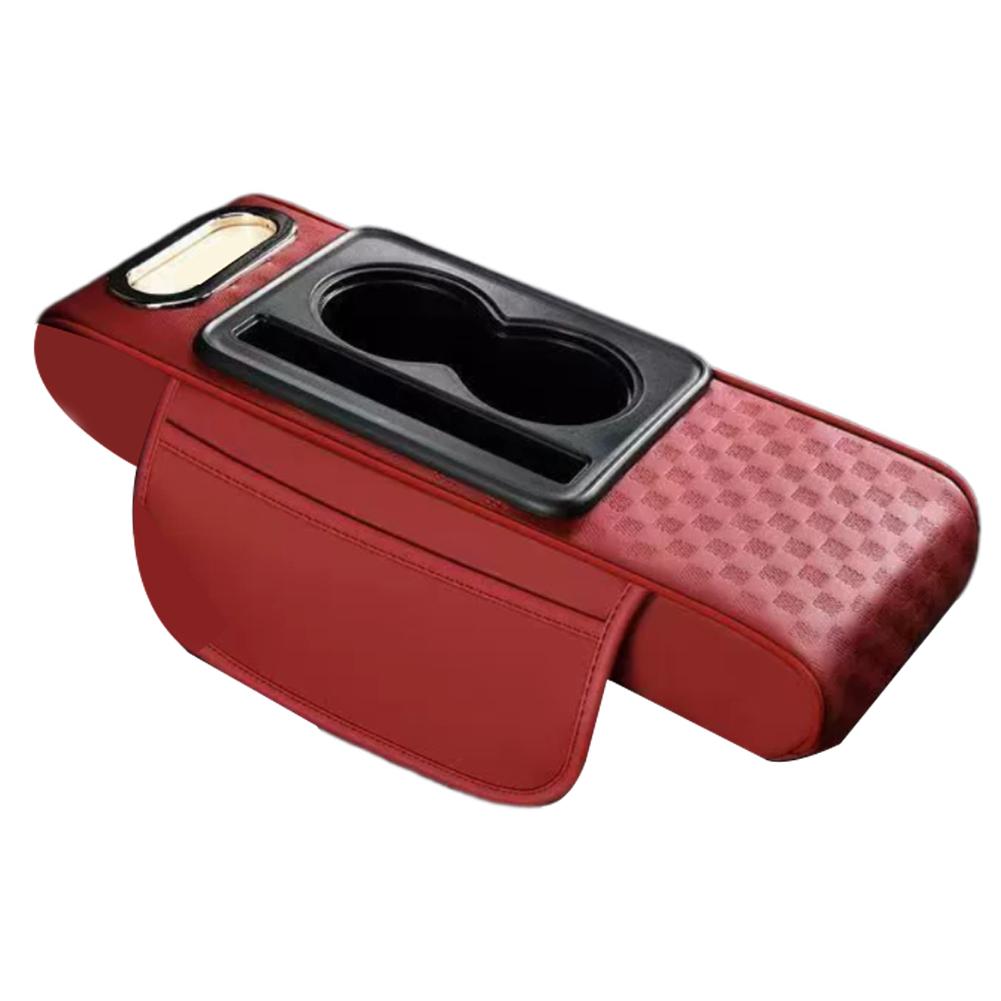 

Center Console Height Increasing Armrest Cushion Pu Multifunctional Holder Pad Leather Cup Tissue With Armrest Box Car