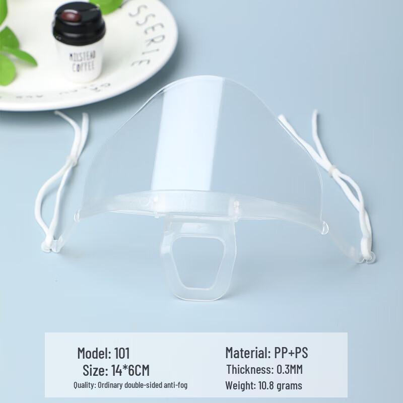 Einweg Transparente Plastik-Gesichtsmaske (50er Pack)