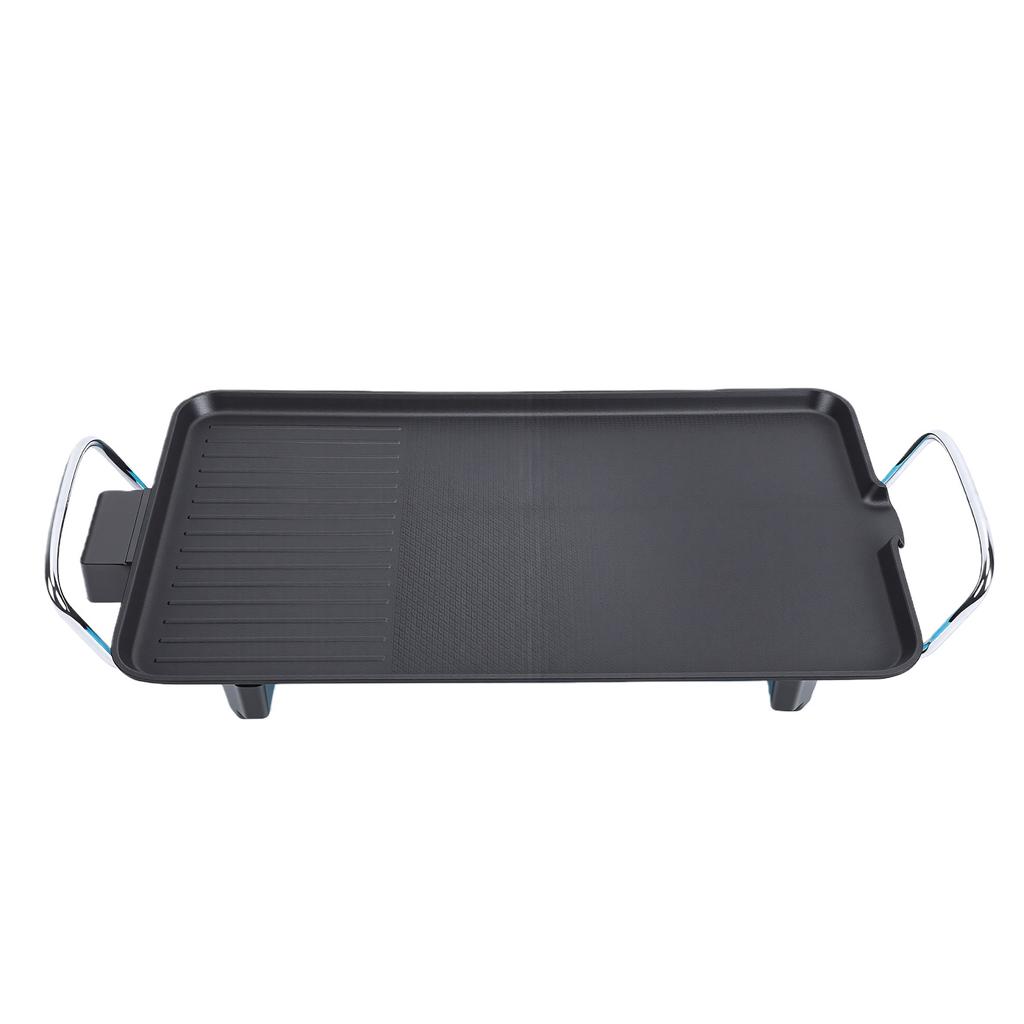 Elektrische Grillplatte Aluminiumlegierung Antihaft Beschichtet Einstellbare Temperatur Tischplatte Elektrischer Indoor Grill für Küche BBQ US-Stecker