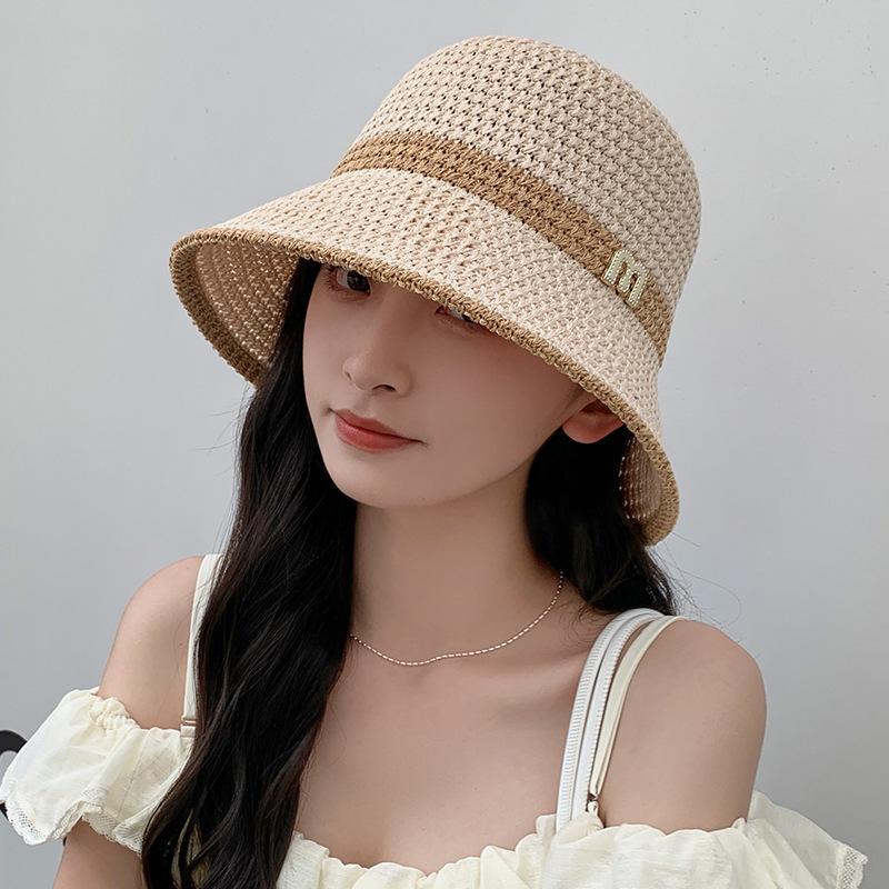 Spring outing sunscreen hat for women, summer mesh breathable sun hat, versatile sunshade fisherman hat