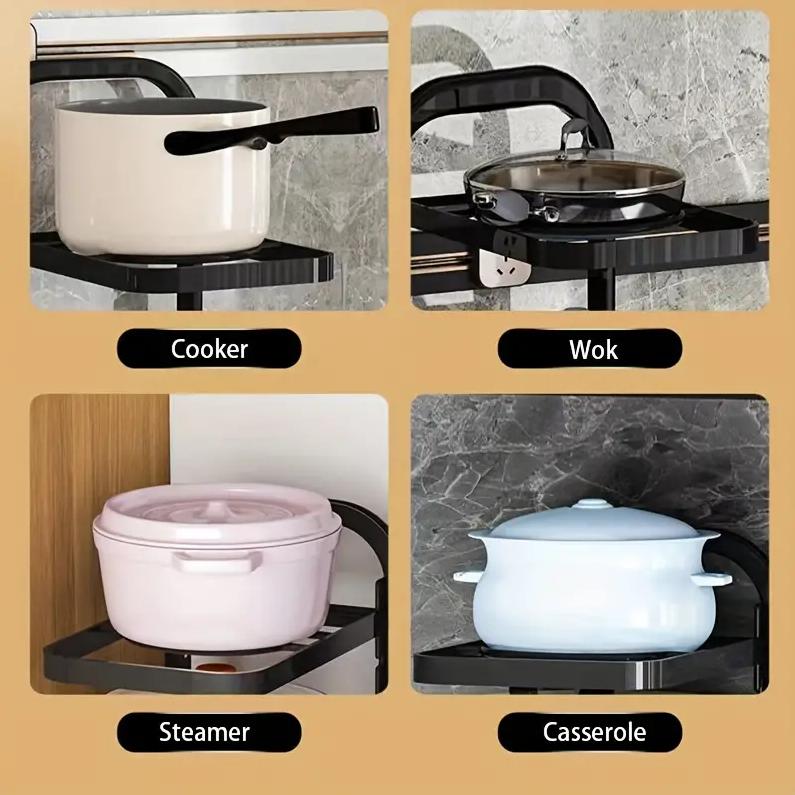 Pot Rack Is Specially Designed for Storing Pots and Utensils. Kitchen Stainless Steel Storage Rack, Sink, Multi-layer Household Rack, Kitchen Supplies