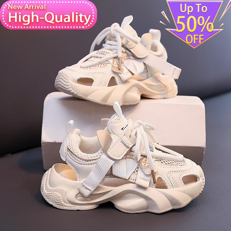 Spring Mesh Breathable Childrens Sports Shoes Lightweight Shock-absorbing Sports Shoes Campus Soft Casual Shoes