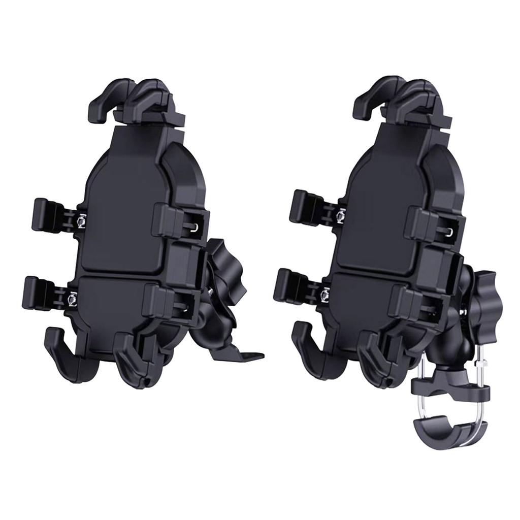 Quick Release Motorcycle Phone Holder with Anti Vibration Arms No Tools Installation Upgrades for Smartphones