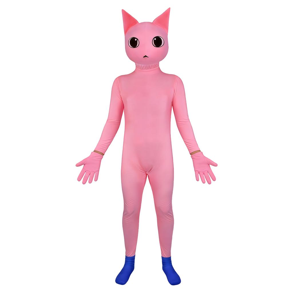 Kids Halloween Costume Animal Role Play Full Body Jumpsuit with Deer and Black- Design