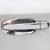 8pc ABS Chrome exterior side door handle cover trim For Subaru outback 2015-2019