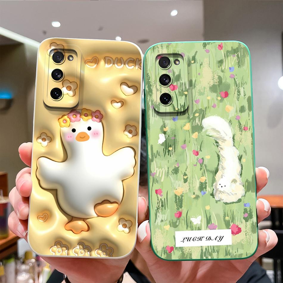 Custodia Per Samsung S20 FE Plus Ultra Gatto Panda Copertura Posteriore Per Samsung Galaxy S 20 Protezione Fotocamera Custodie in Silicone Liquido per Telefono