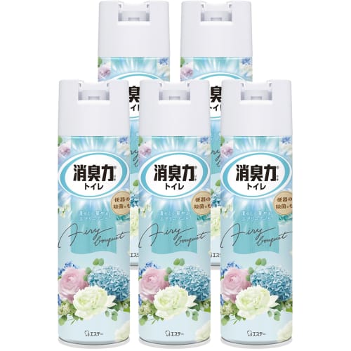 

Deodorizer Bulk Purchase Airy Bouquet Toilet Spray, 365mL x 5 Packs, Toilet Deodorizer, Air Freshener