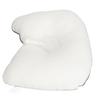 Toddler Head Pillow Stable Dual Sided Pearl Cotton Knitted Fabric Prevent Flat Head Newborn Pillow for Aged 0 To 1 White