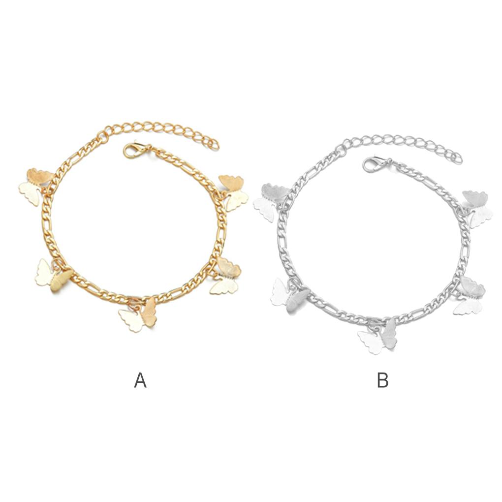 Anklets Elegant Style Accessory Valentines Jewelry Bracelets Day Ankle Hanging Simple Butterflies Fashion Foot for Women